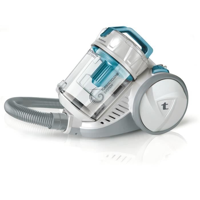 TAURUS 948977000 Aspirateur sans sac Dynamic Eco Turbo - 700 W - 2 L - Bleu et Gris