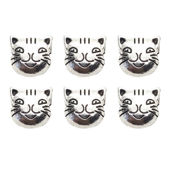 50 pcs Perle En Alliage Décoratif Petit Charme Portable Fabrication de Bijoux Accessoires Spacer BRACELET - GOURMETTE - JONC