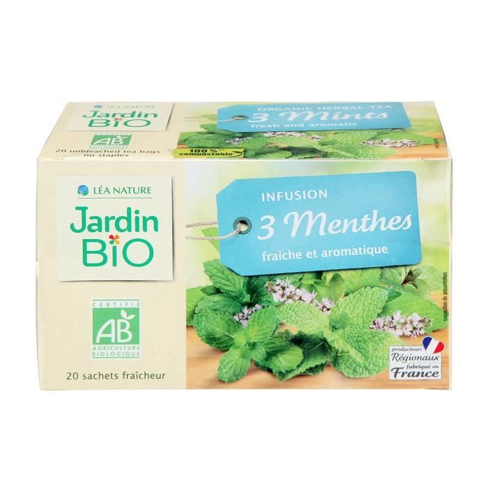 JARDIN BIO Infusion 3 menthes bio - 30 g