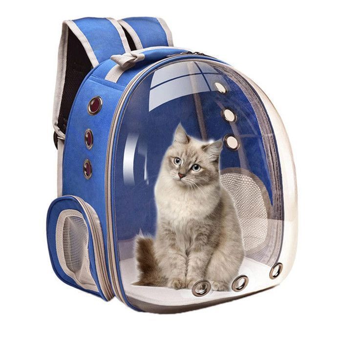 Comparer les prix de Sac pour chat - sac de transport pour chat et chien 33x27x44CM bleu