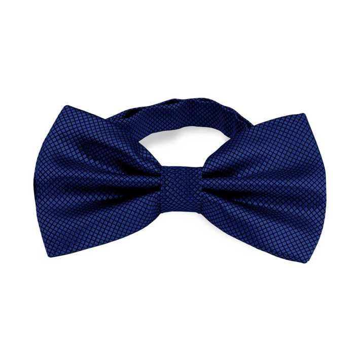 Papillon da annodare in poliestere con fantasia Paisley blu navy | Disponibile! | Tailor Toki