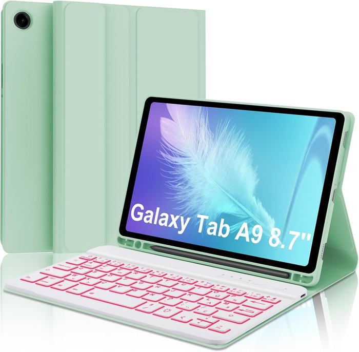 Étui Clavier Pour IPad Pro 13" (M4 2024) - AZERTY, Rétroéclairage 7 Couleurs, Pavé Tactile - Design Magnétique - 8