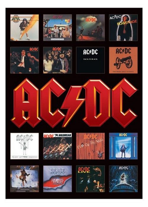 AC/DC - Album Covers - 61x91,5cm - Affiche / Poster - Cdiscount Maison
