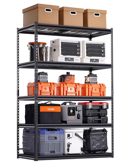 Étagère de rangement - VEVOR - 448JA98TV0 - 5 niveaux - Capacité 1 361 kg - Réglable