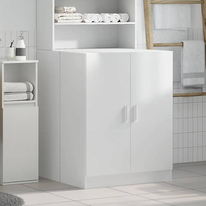 Armoire de machine à laver - SWEETY - Meuble lave-linge - Blanc 71x715x915 cm c6
