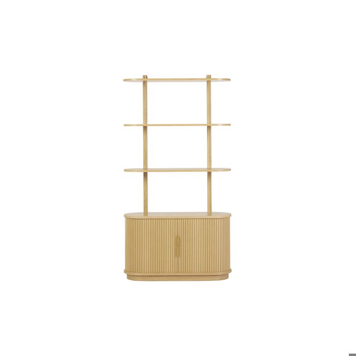Miliboo - Bibliothèque finition bois clair chêne avec rangement 2 portes coulissantes L90 cm EPIC Miliboo - Bibliothèque finition bois clair chêne avec rangement 2 portes coulissantes L90 cm EPIC