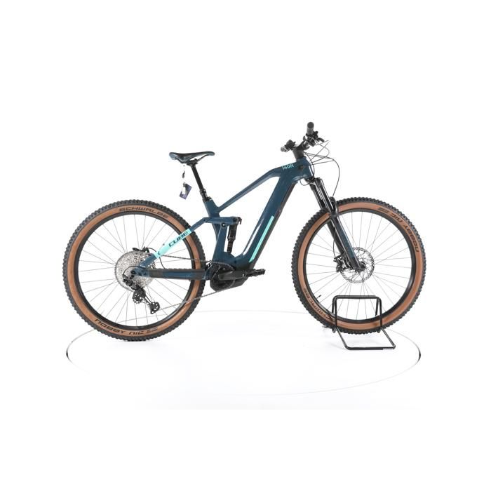 Vélo électrique - Cube Stereo Hybrid 140 HPC Race - bleu - VTT électrique tout suspendu - Bosch 625 Wh Reconditionné - Cube