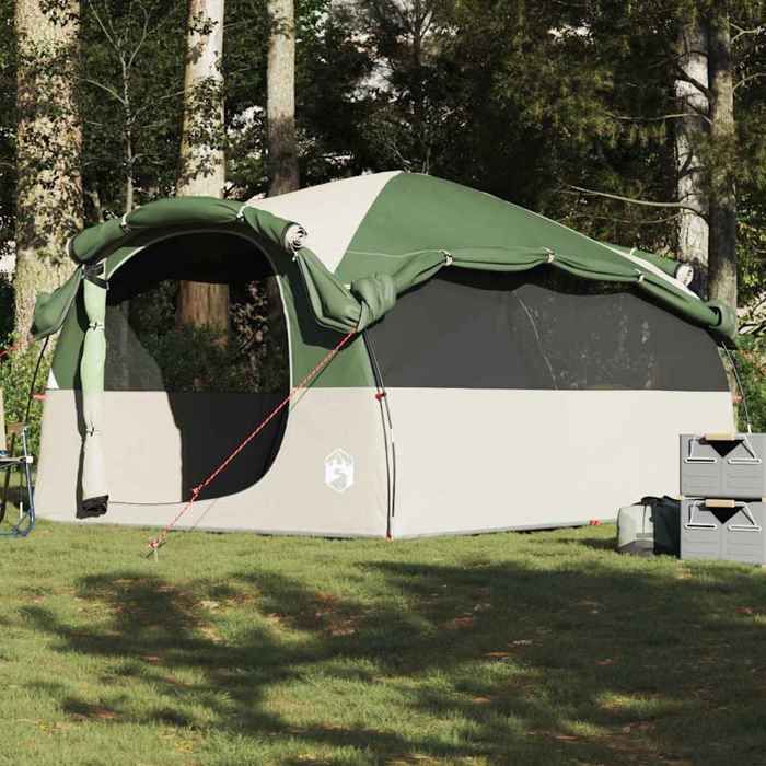 Tente familiale tunnel - vidaXL - 6 personnes - Imperméable - 564x260x185 cm - Polyester 185T - 2 chambres - E-port