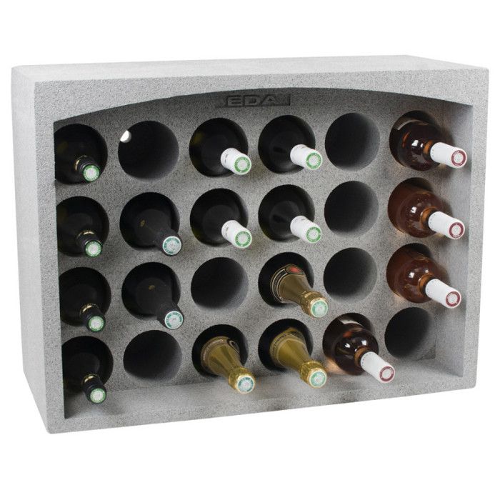 Casier porte bouteilles - 24 bouteilles - Polystyrène Expansé - Etagère à Bouteilles Casier porte bouteilles - 24 bouteilles - Polystyrène Expansé - Etagère à Bouteilles