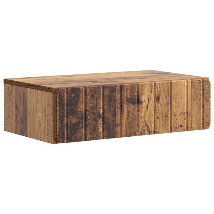 Etagere murale - echelle etagere Vidaxl Table dappoint murale Bois ancien 59 x 345 x 17 cm