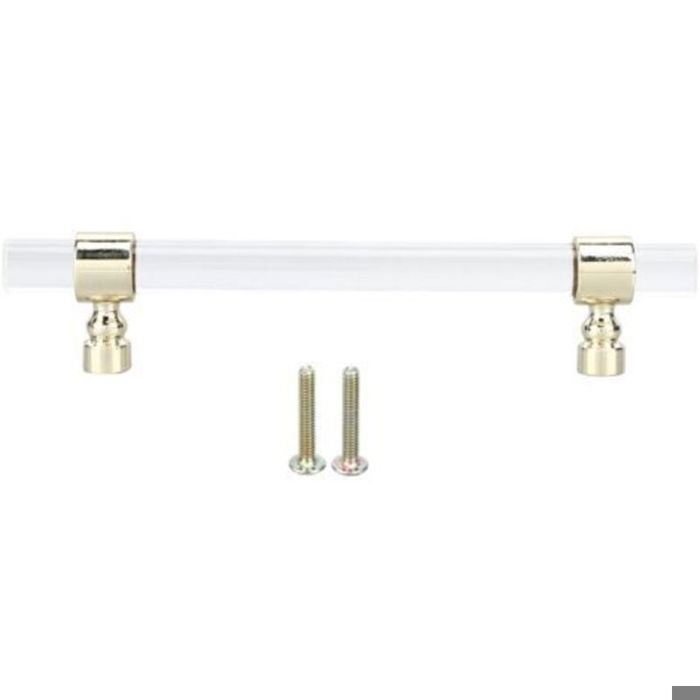 Poignée en acrylique cristal transparente facile à installer poignée de tiroir pour armoires tiroirs commodes B01277S espace