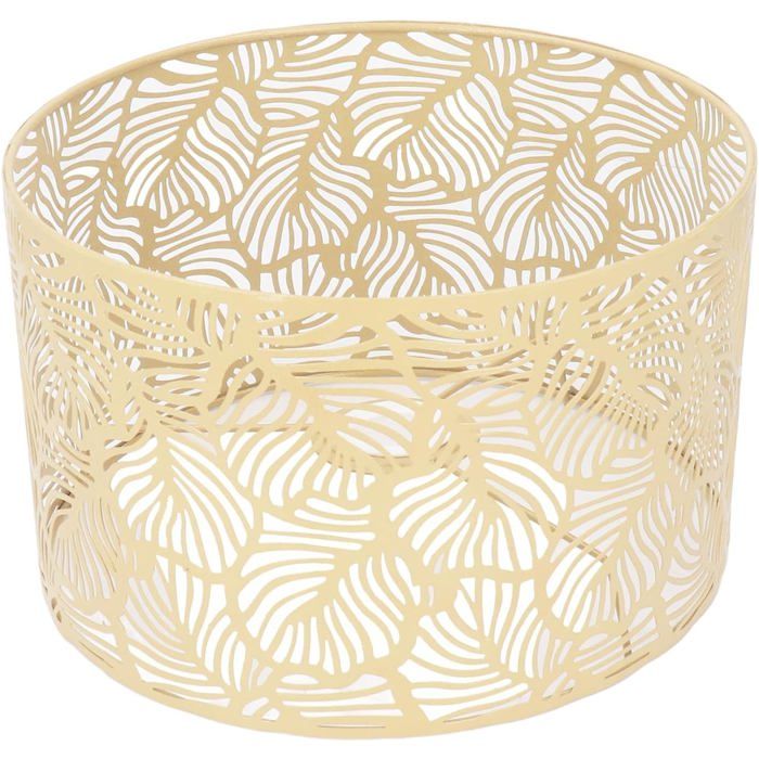 Abat-jour - PZCC - Modèle creux moderne - Fer doré - Ø25×16 cm - Compatible E14/E27
