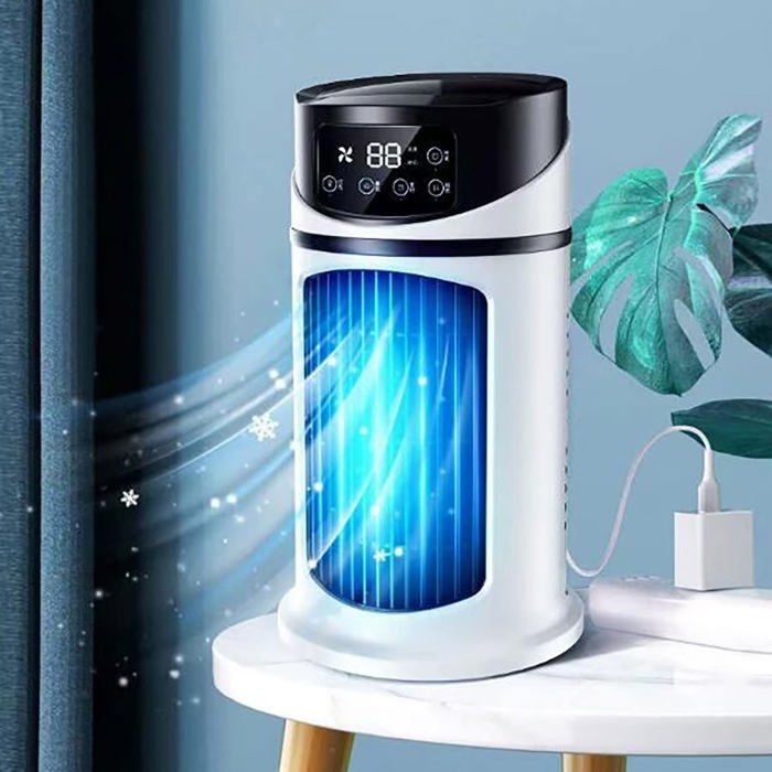 Ventilateur-climatiseur portable à 5 vitesses brumisateur avec réservoir deau silencieux idéal pour dormir étudier