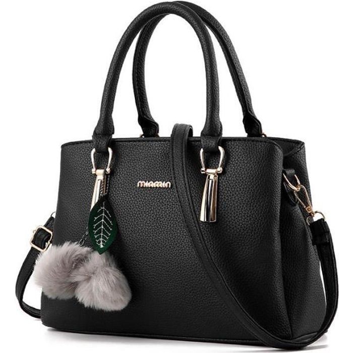 Sac a main femme de marque sac a bandouliere femme meilleure qualite sac a main femme 2017noir sac cabas femme de marque sac de luxe Noir Cdiscount Bagagerie Maroquinerie