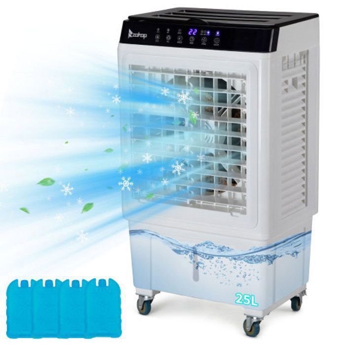 Climatiseur Mobile Silvergear - Rafraîchisseur D'Air Avec Brumisation, 3 Vitesses Et USB - Économie D'Énergie