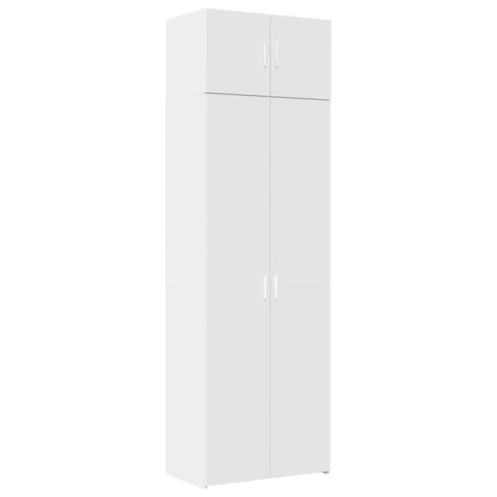 Armoire de rangement blanc 70x425x225 cm bois dingénierie -BK3281322 (PLA)