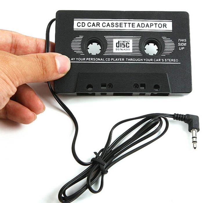 KINGWOW 3.5mm Adaptateur Cassette Voiture Stéréo Audio Jack Aux MP3  Autoradio