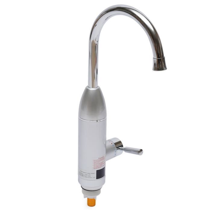 Robinet chauffe-eau instantané 3000W Chauffe-eau du robinet rotatif à 360° IPX4