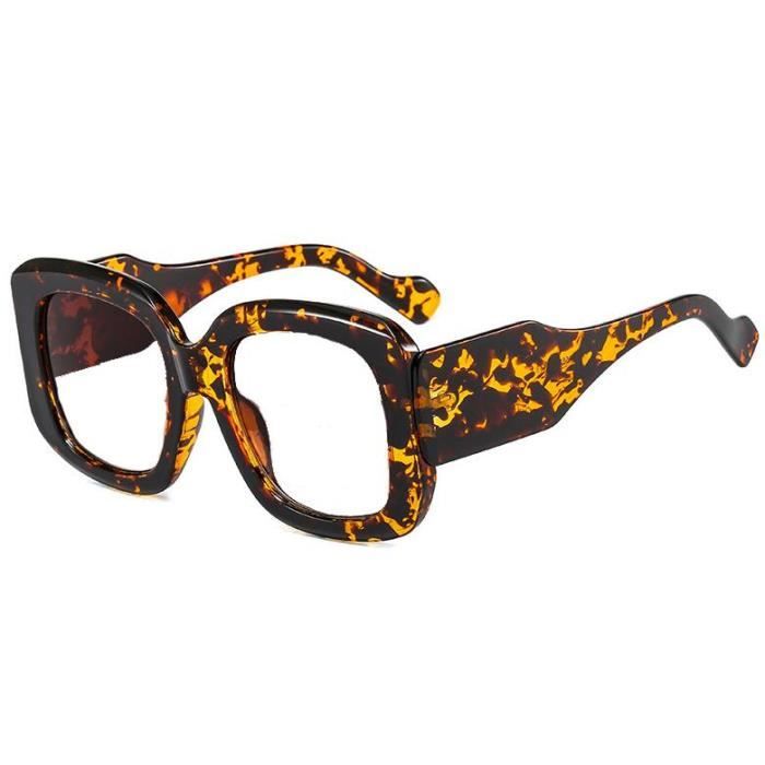 Lunettes Anti-lumière Bleue Imprimé Léopard Pour Femme - Monture Légère, Chaîne Incluse, Confort Visuel - 8