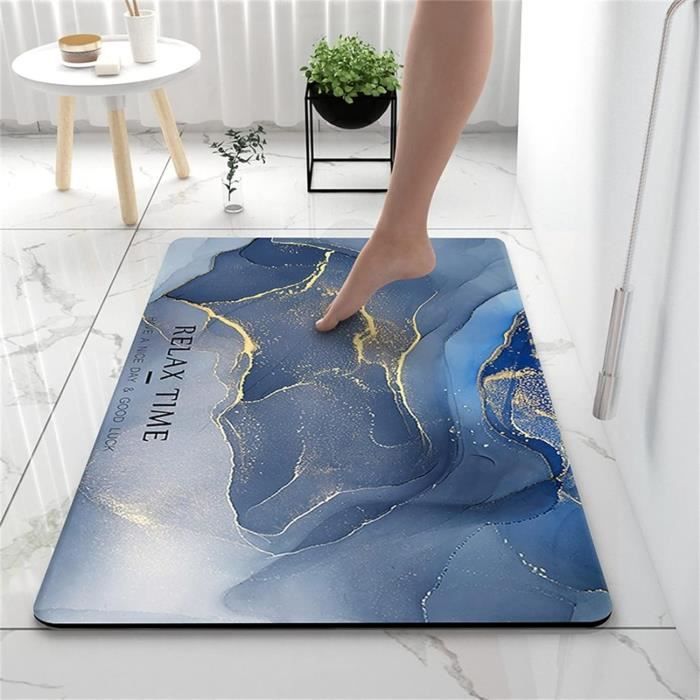 Tapis Égouttoir Robinet Diatomée Noir – Séchage Ultra-Rapide, Élégant, Multi-Usages Évier Cuisine Salle Bain