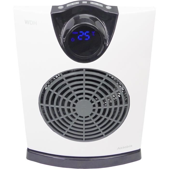 Chauffage Électrique Aktobis 2000W - Détecteur De Gel, Ventilateur, Thermostat Réglable