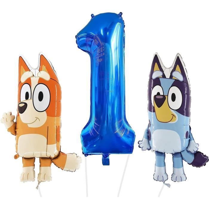 Bluey & Bingo Foil Balloon Pack - 2 Ballons Personnages De 32 Et 1 Ballon  Numéroté De 40 - Décorations De Fête Pour Enfant[u18540] - Cdiscount Maison