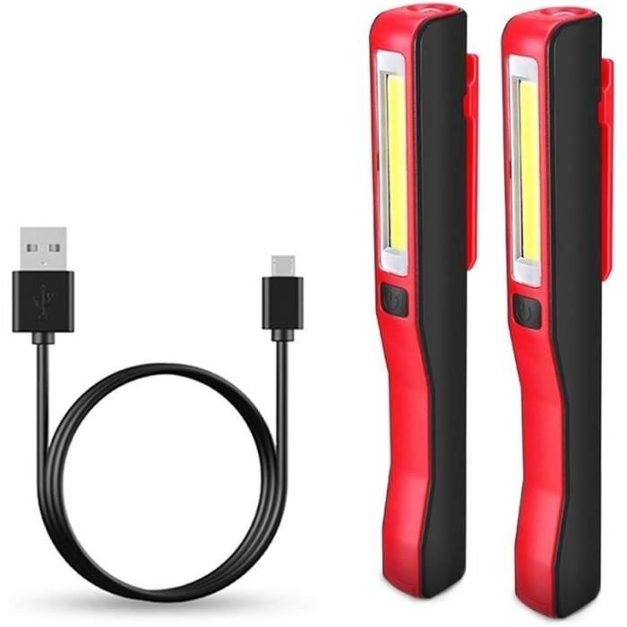 Lampe De Travail Rechargeable Baladeuse Led Mecanicien Cob Torche Lampe Mecanicien Lampe Atelier Pour Camping Garage DUrg[n312]