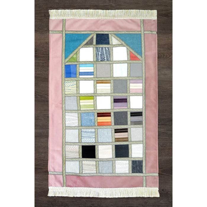 Tapis De Prière Portable Musulman Avec Boussole - Format Poche, Étui Et Livret Inclus (Vert)