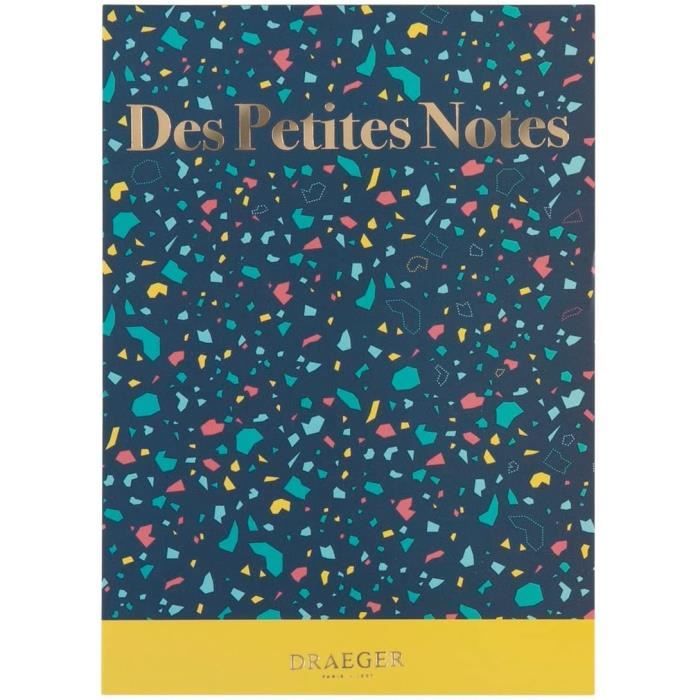 Carnet De Notes A6 Draeger Paris Bleu Nuit – 128 Pages Lignées, Couverture Souple Dorée, Idéal Pour Pensées & Projets