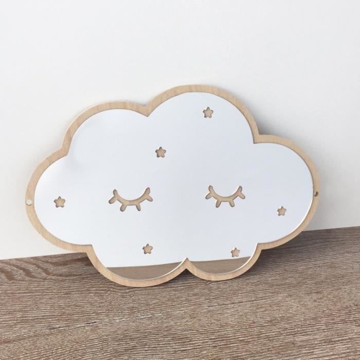 3d Stickers Muraux De Miroir De Miroir Nuages Bricolage Acrylique