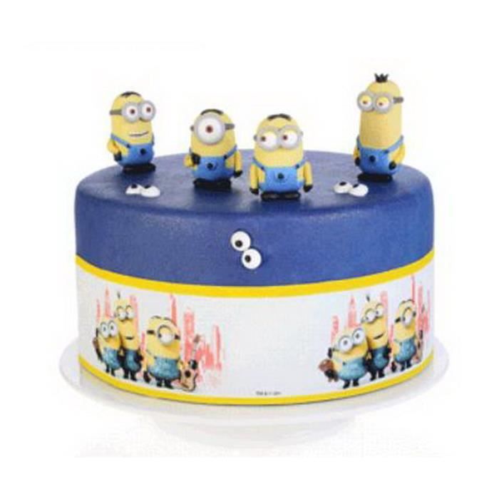 Ruban Tour De Gateau Anniversaire Les Minions Cdiscount Maison