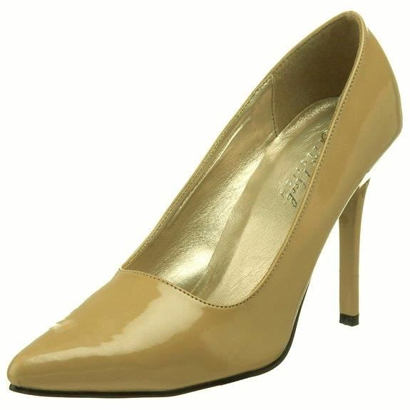 Escarpin shop vernis beige