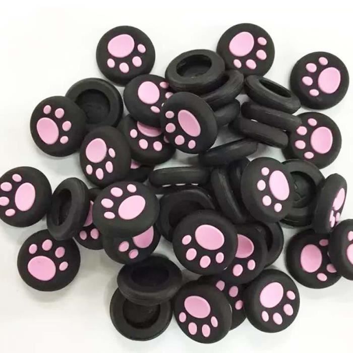 Pochettes De Pouces En Silicone Motif Patte De Chat Pour Manette Switch