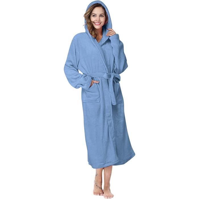 Peignoir long shop coton femme