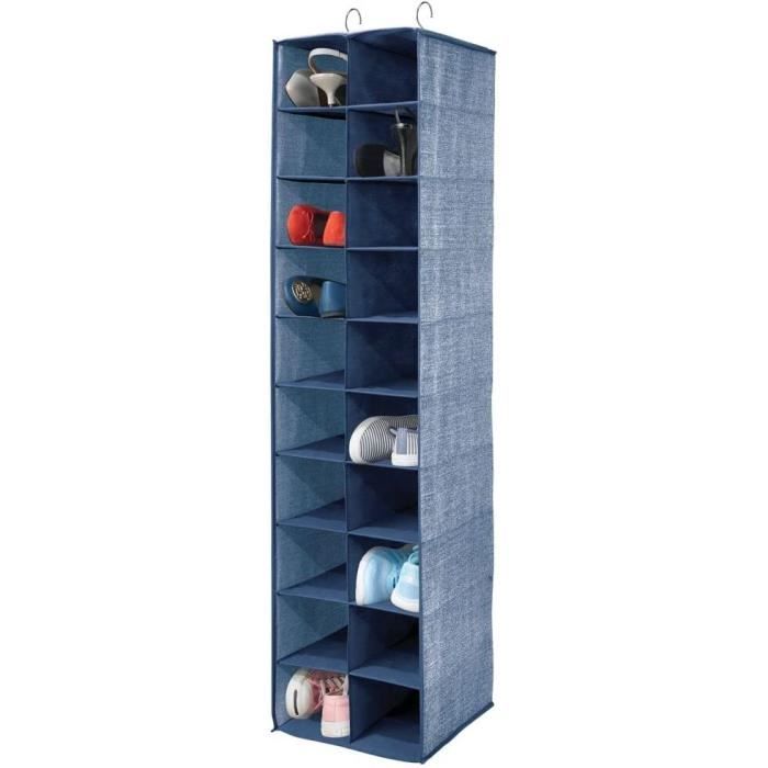 Organiseur Gris 150x55cm Intirilife Organisateur De Chaussures à Suspendre Avec 24 Rangement Chaussures 24 Cases Organiseur Gris 150x55cm Intirilife Organisateur De Chaussures à Suspendre Avec 24 Rangement Chaussures 24 Cases