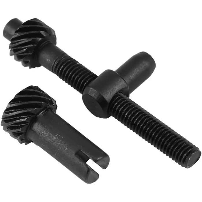 Tendeur De Chaîne Pour Tronçonneuse 25cc-26cc - Lot De 2 Vis Métal, Compatible Timberpro Et Similaires