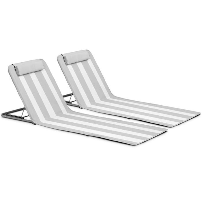 Lot De 2 Matelas Clic Clac Des Plages Denim Et Rose