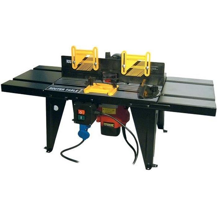 table de fraisage d etabli avec interrupteur de securite 865 x 300 mm routstar cdiscount bricolage