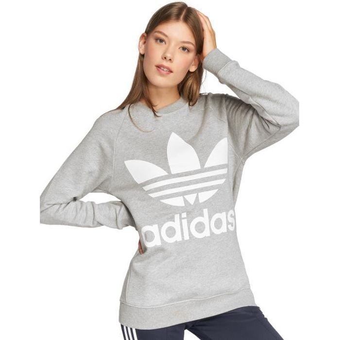 Pull adidas shop femme gris