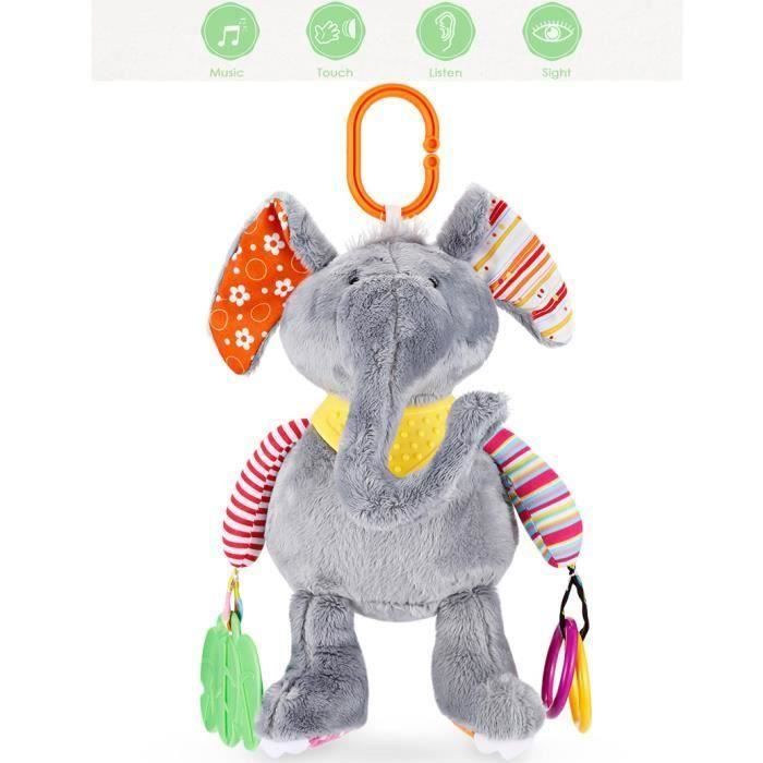 Bebe Jouet De Poussette Berceau Avec Teether Musique Hochet Animaux Educatifs D Activites Suspendre Peluche Jouet Cadeau Achat Vente Landau Poussette Cdiscount