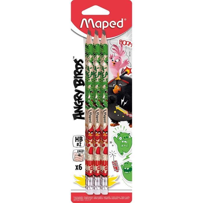 Crayon graphite avec embout gomme MAPED