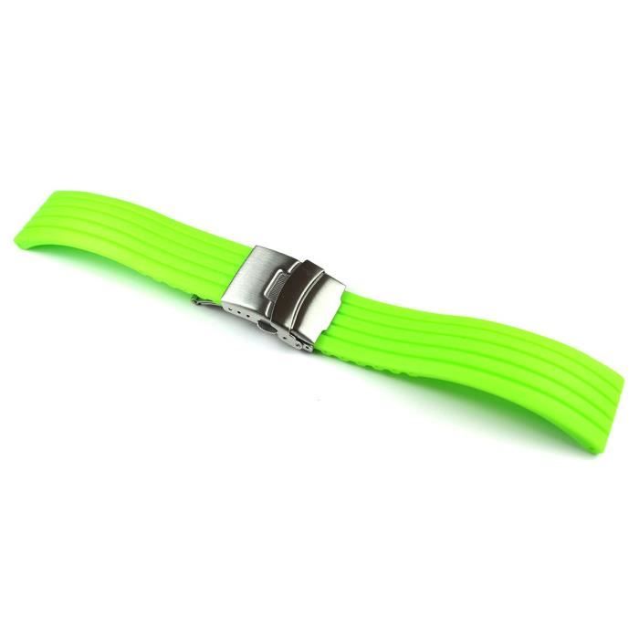 Bracelet montre caoutchouc boucle deployante deals