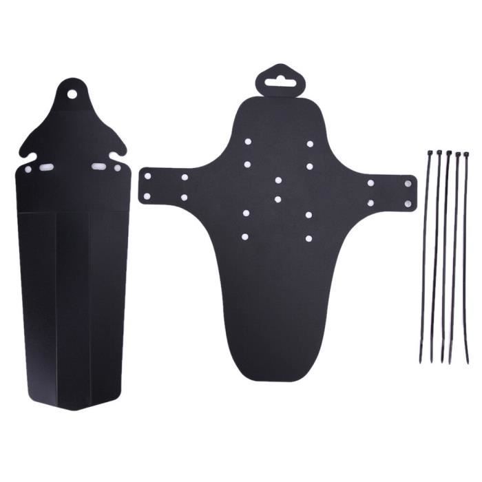 Pièces Garde-Boue Vélo Uxcell – Plastique Noir – Avant Et Arrière