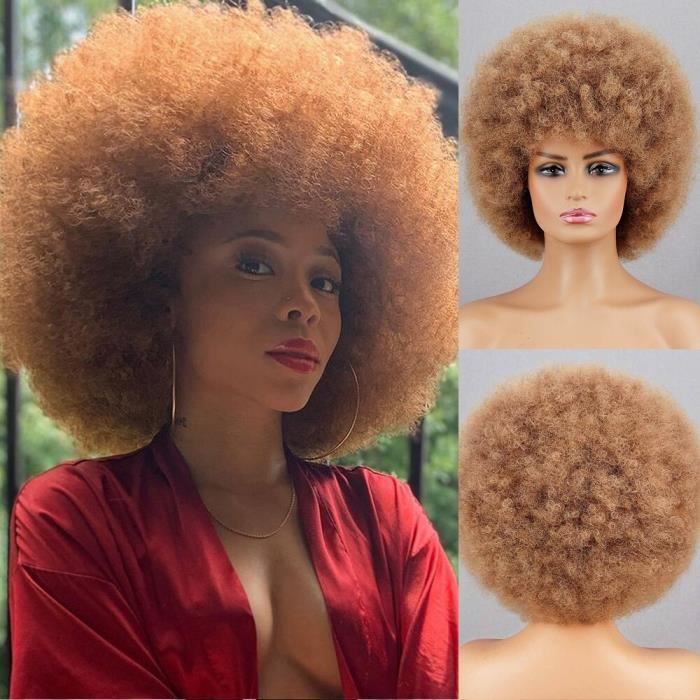 Perruque afro XXL marron 