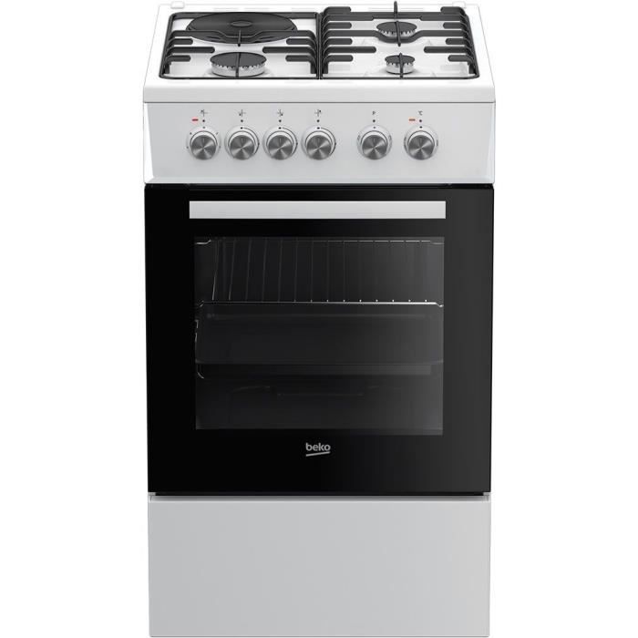 Photo de beko-fss53000dw-cuisiniere-pose-libre-largeur-50-cm-profondeur-60-cm