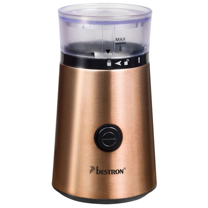 Bestron Moulin à café Copper Collection ACG1000CO 150 W