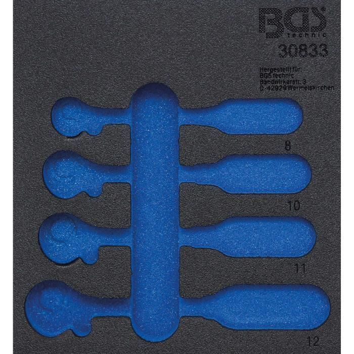 Insert Mousse BGS 4078-1 Pour Servante D'Atelier - Dimensions 189x32x408mm | Rangement Outils