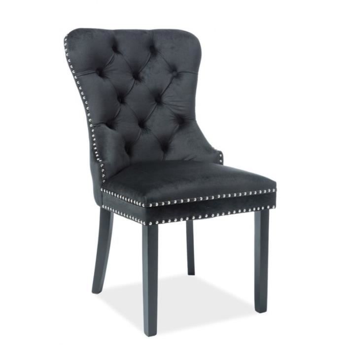 chaise de salle à manger design 51 x 46 x 98 cm - noir