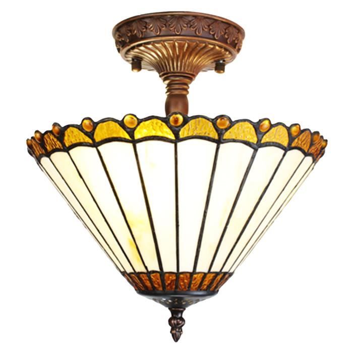 Lampe de plafond - CLAYRE & EEF - 5LL-6281 - Beige - Verre - Classique Intemporel