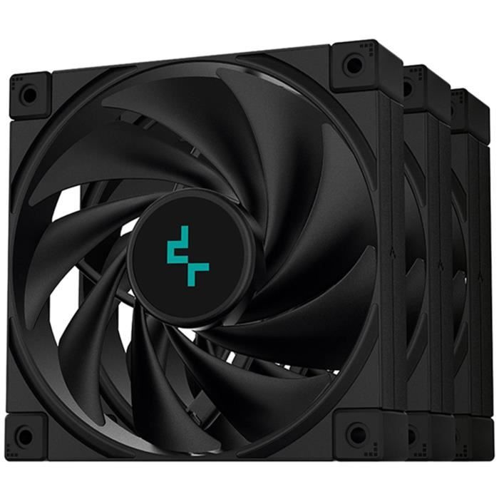 Ventilateur DEEPCOOL FK120 (Noir) – Pack 3 – 3x120mm – 500-1850 RPM –